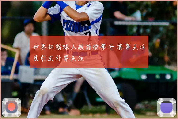 世界杯赌球人数持续攀升 赛事关注度引发外界关注
